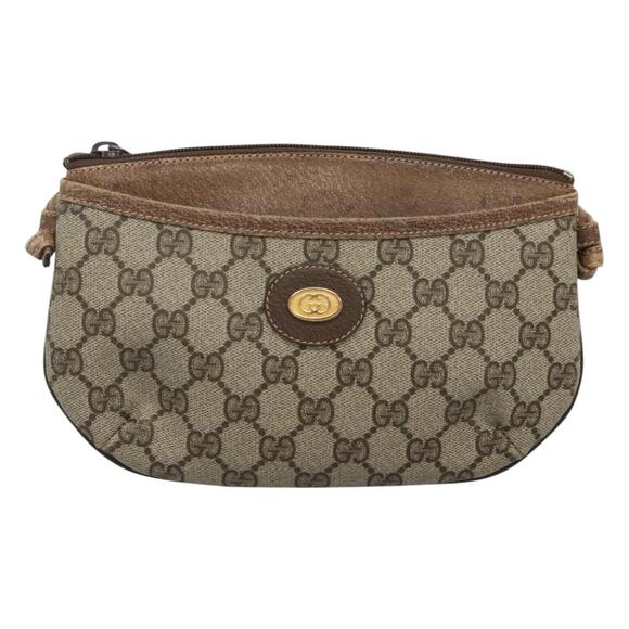 GUCCI GG Supreme Shoulder Bag Pvc Beige Gold 904 02 020 - Picture 2 of 16